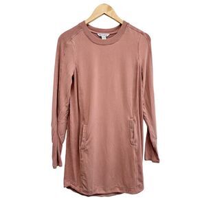 Athleta Balance Dress Long Sleeve Front Pockets Size Extra Small Crewneck